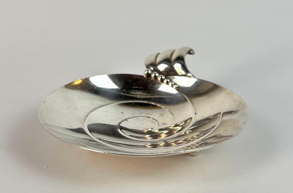 TIFFANY STERLING SILVER SWIRL PATTERN NUT / CANDY DISH (1 of 6)