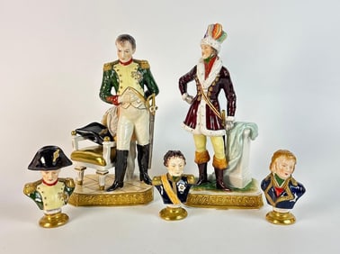 VINTAGE PORCELAIN NAPOLEON FIGURINE LOT EAST GERMANY