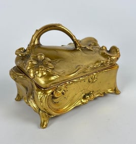 ART NOUVEAU GILT BRONZE (DORE) BOX