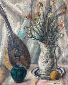 SAMUEL BRECHER STILL LIFE OIL PAINTING