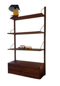 MID CENTURY MODERN DANISH / SCANDINAVIAN SHELVING UNIT COMPONENTS