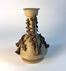 ANTIQUE CIRCA 1900 ART NOUVEAU STONEWARE VASE