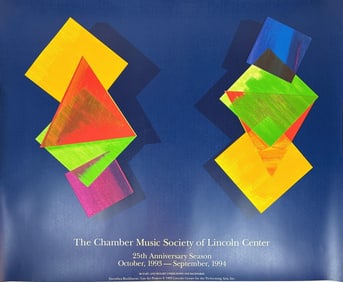 'THE CHAMBER MUSIC SOCIETY OF LINCOLN CENTER' PRINT BY DOROTHEA ROCKBURNE