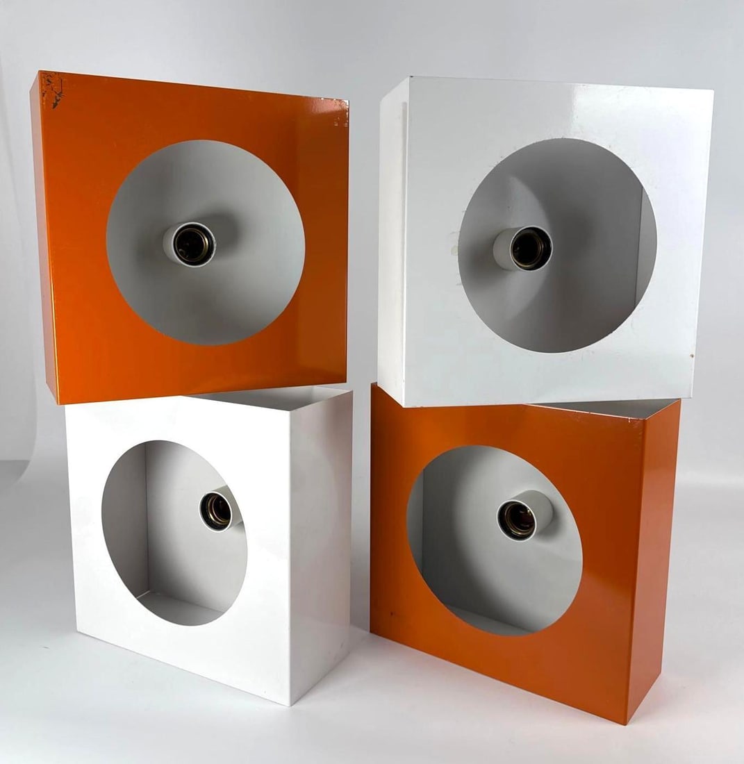 4 SCONCES / CEILING LAMPS IN THE STYLE OF PIERRE DISDEROT, MID-CENTURY MODERN ATOMIC (1 of 14)