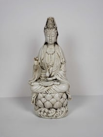 BOJI YUREN ? QUAN YIN BLANC DE CHINE FIGURE