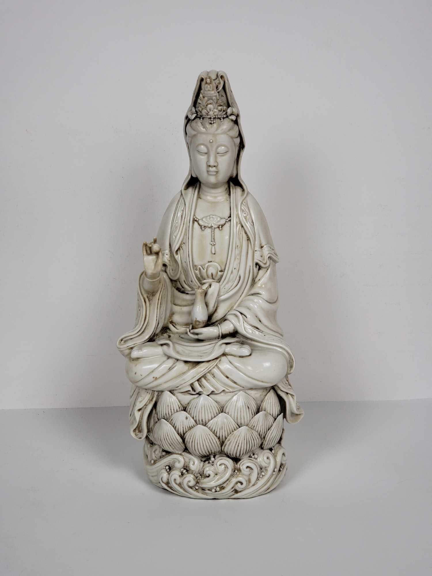 BOJI YUREN ? QUAN YIN BLANC DE CHINE FIGURE (1 of 10)