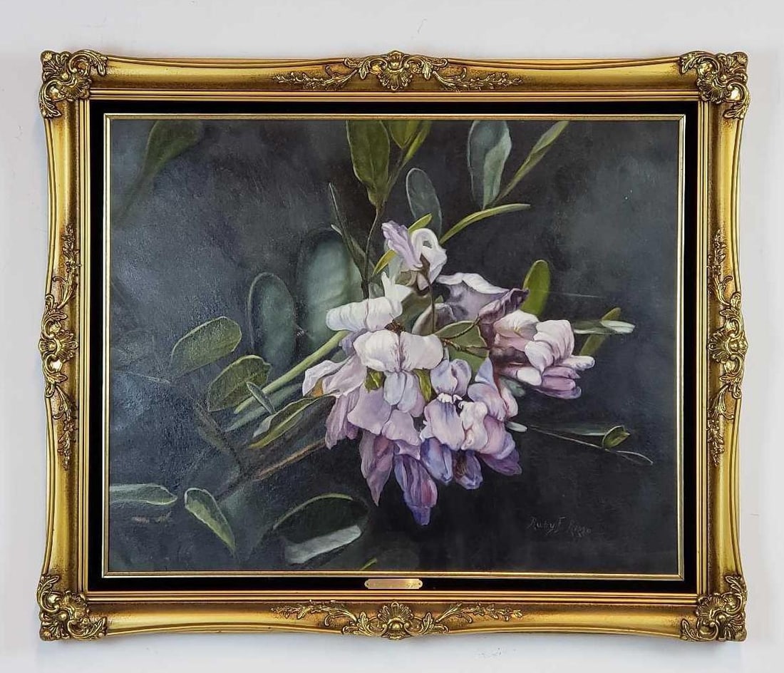 RUBY F. RIZZO SIGNED OIL ON CANVAS PAINTING (1 of 12)
