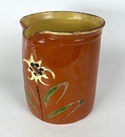 LATE 19TH CENTURY GLAZED TERRACOTTA PITCHER FROM SAVOY