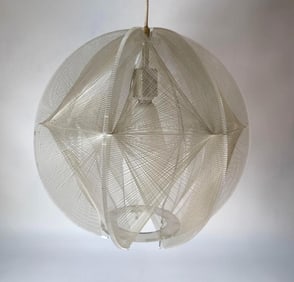 PAUL SECON FOR SOMPEX, LUCITE AND FILAMENT LAMP, ORIGINAL TAPIO WIRKKALA BULB 1959