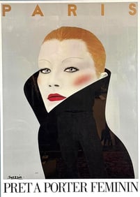 RAZZIA PRET A PORTER FEMININ ORIGINAL VINTAGE POSTER SIGNED AD FRAMED