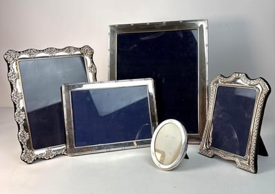 COLLECTION OF STERLING SILVER FRAMES INCLUDING TIFFANY & CO.