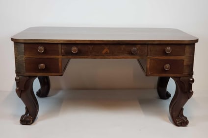 ANTIQUE CONVERTED PIANO DESK
