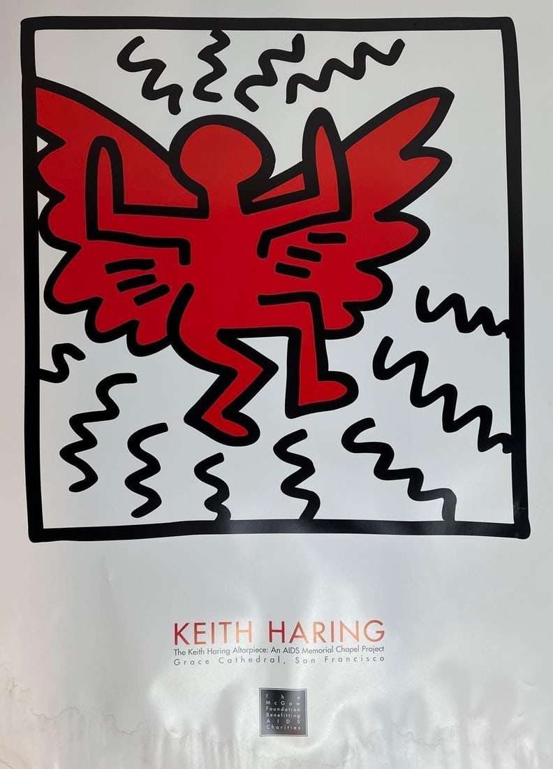 KEITH HARING: THE ALTARPIECE AIDS MEMORIAL PROJECT POSTER AS-IS (1 of 8)