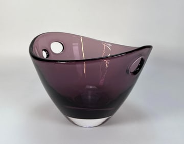 PURPLE MURANO GLASS BOWL