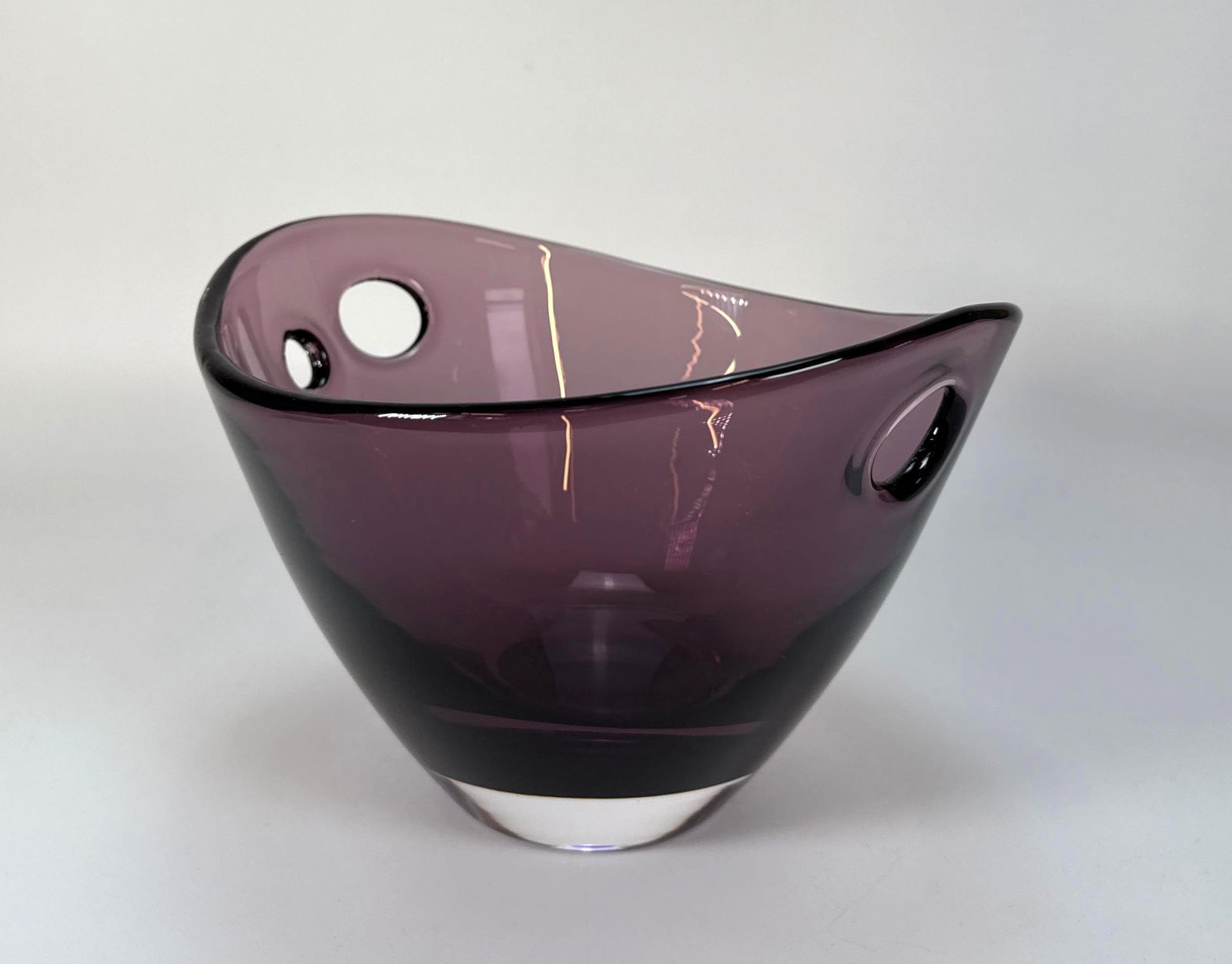 PURPLE MURANO GLASS BOWL (1 of 6)