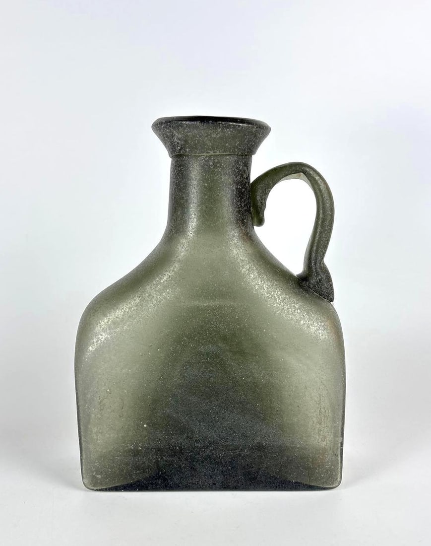 LARGE ANTIQUE BLOWN GLASS JUG (1 of 7)