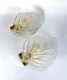 PAIR OF MURANO GLASS SCONCES B (2 OF 3)