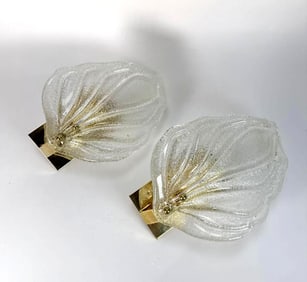 PAIR OF MURANO GLASS SCONCES C (3 OF 3)