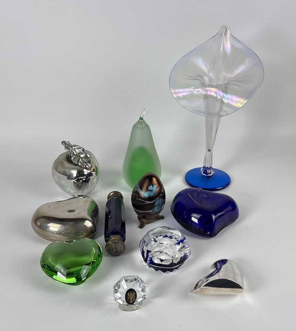 DESK OBJECTS LOT | INCL. BACCARAT CHRISTOFLE TIFFANY ELSA PERETTI (1 of 12)