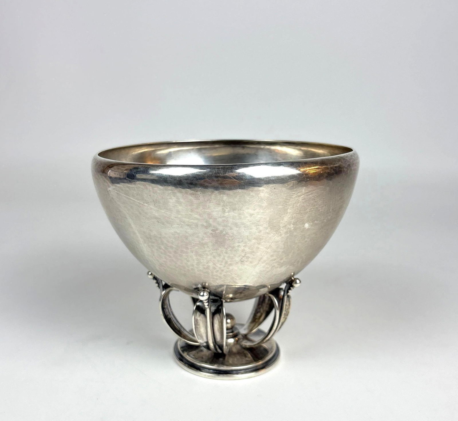 GEORG JENSEN DENMARK STERLING SILVER FOOTED BOWL (1 of 7)