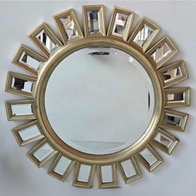 HOLLYWOOD REGENCY STYLE VINTAGE SUNBURST MIRROR