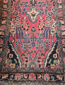 EXTRA LONG VINTAGE PERSIAN SAROUK RUNNER (CUT AND PIECED)
