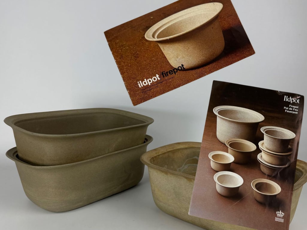 ASSORTED LOT OF 93 STONEWARE INCL GRETHE MEYER "ILDPOT" STOVEWARE COLLECTION FOR ROYAL COPENHAGEN (1 of 20)