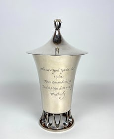 RARE SCHREMMER PRESENTATION TROPHY REAR COMMODORE'S CUP 1960