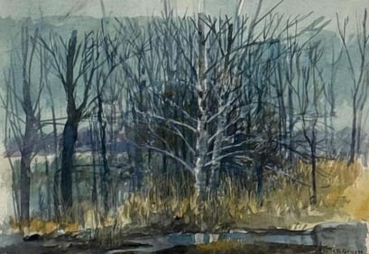 EMILE A. GRUPPE WATER COLOR SIGNED