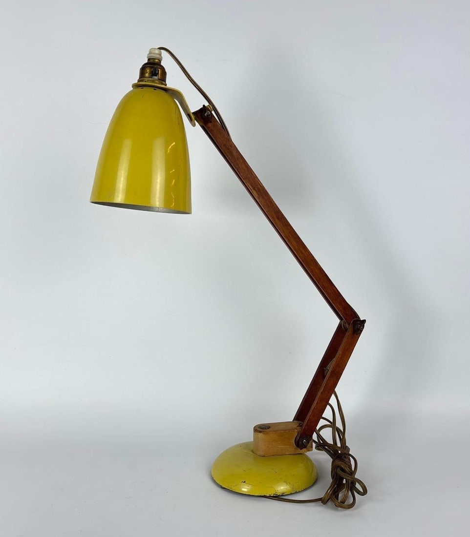 RARE 1960S TERENCE CONRAN MACLAMP WOODEN ARM DESK LAMP FOR HABITAT (1 of 6)
