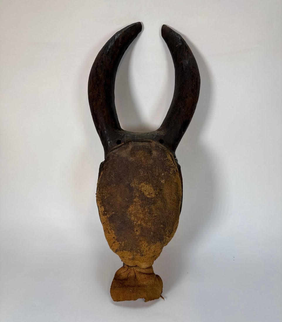 BAULE WOODEN MASK | CARVED AFRICAN TRIBAL ART IVORY COAST (1 of 6)