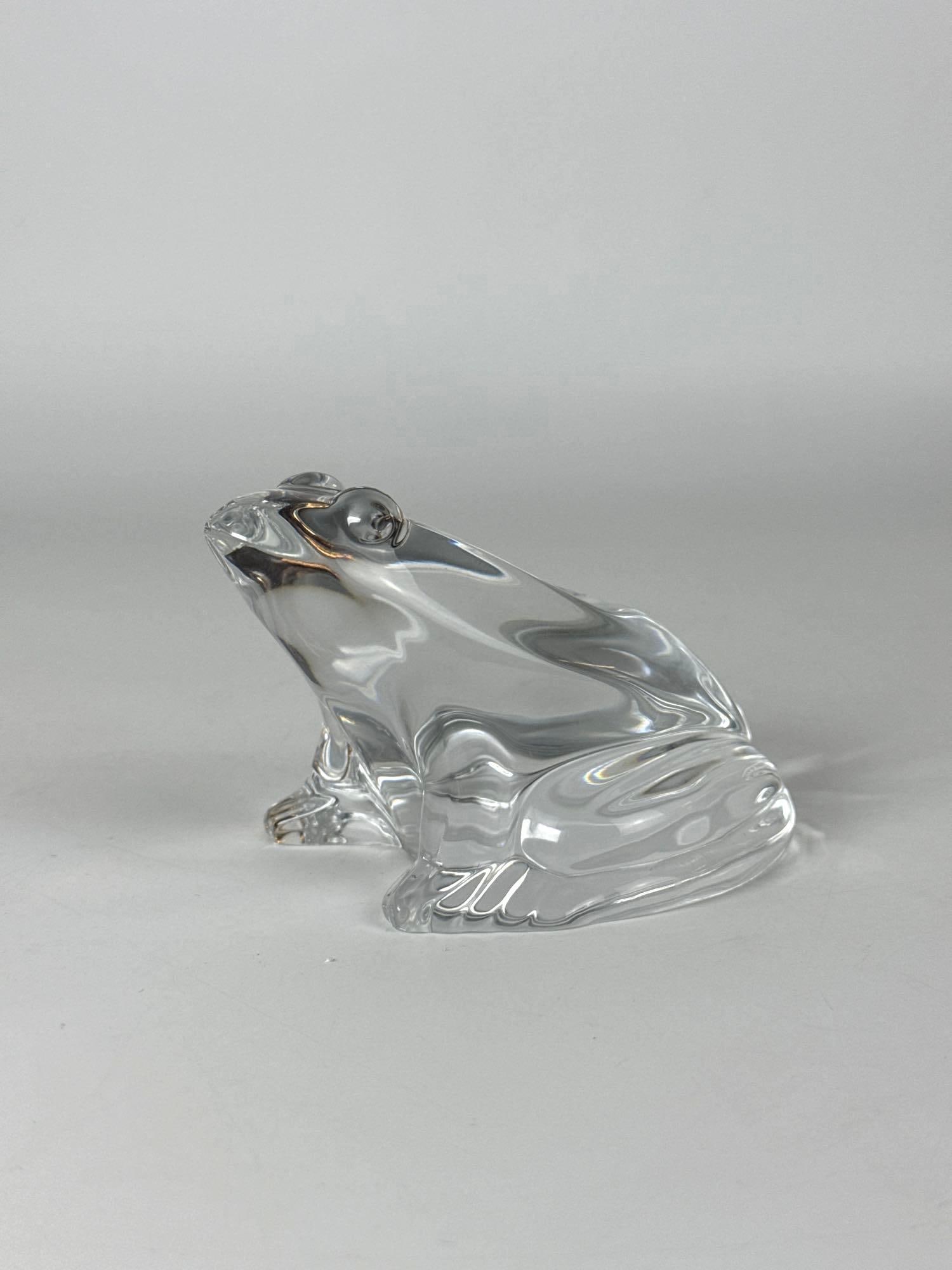 BACCARAT CRYSTAL FROG SCULPTURE (1 of 4)