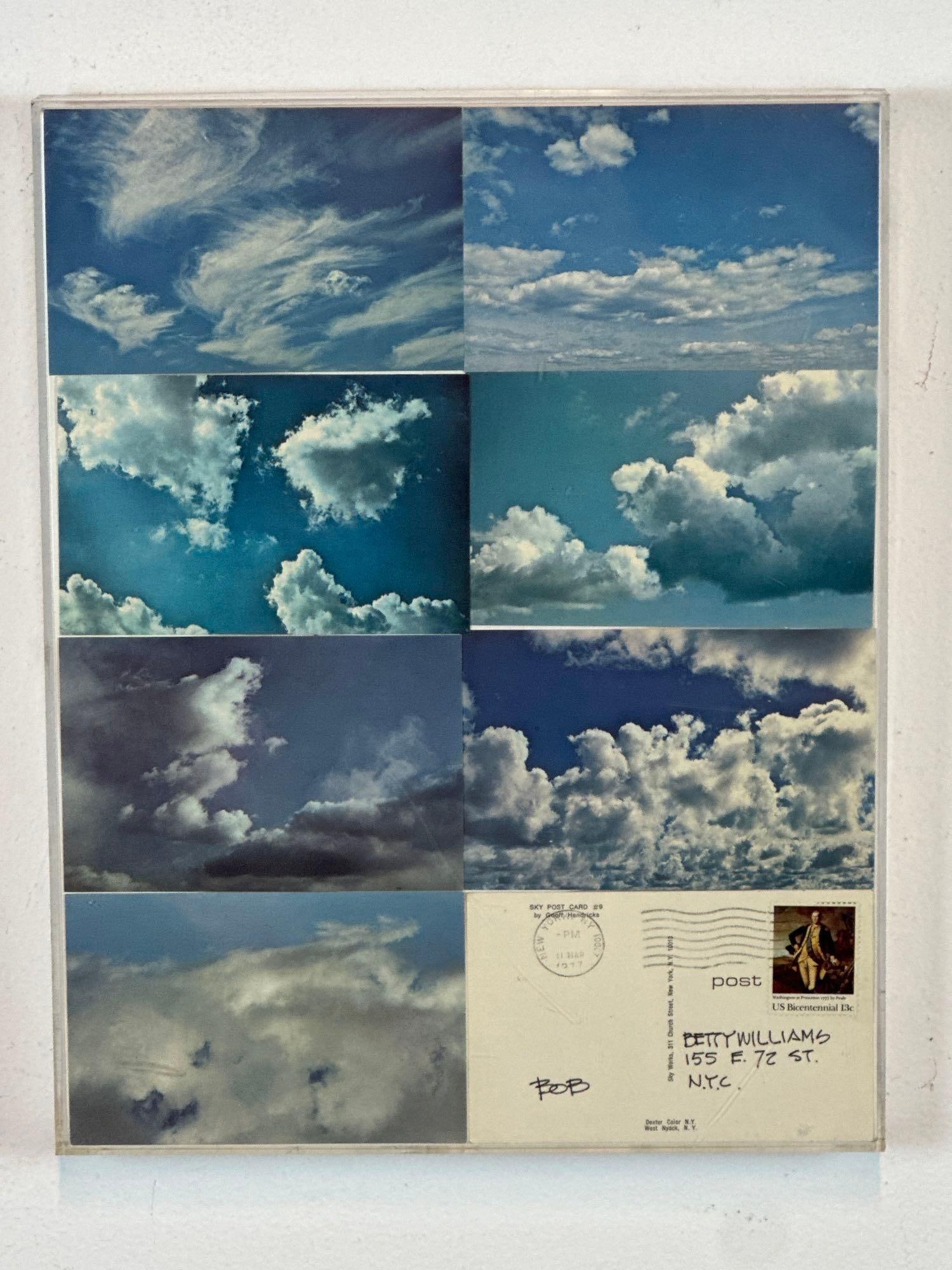 GEOFFREY HENDRICKS FLUXUS SKY POSTCARD COLLAGE (SET OF 8) (1 of 5)