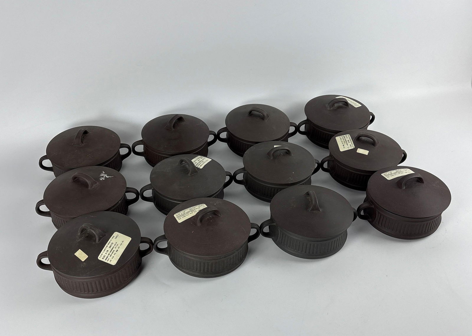 12 DANSK FLAMESTONE FLUTED INDIVIDUAL CASSEROLES - JENS QUISTGAARD IHQ (1 of 7)
