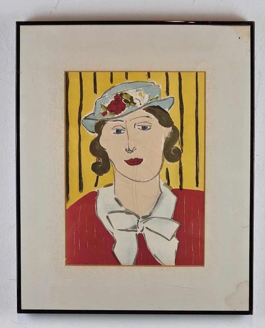 AFTER HENRI MATISSE "FEMME AU CHAPEAU" 1939 LITHOGRAPH (1 of 7)