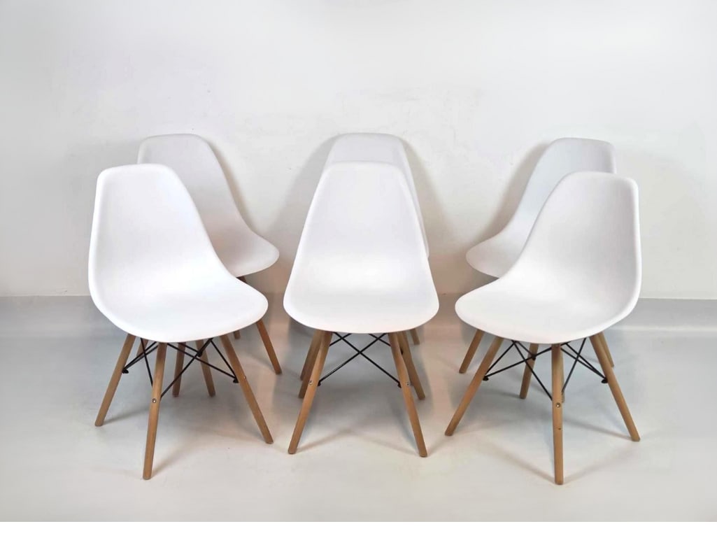 SET OF SIX GEORGE OLIVER MID CENTURY STYLE DINING/SIDE CHAIRS (1 of 10)