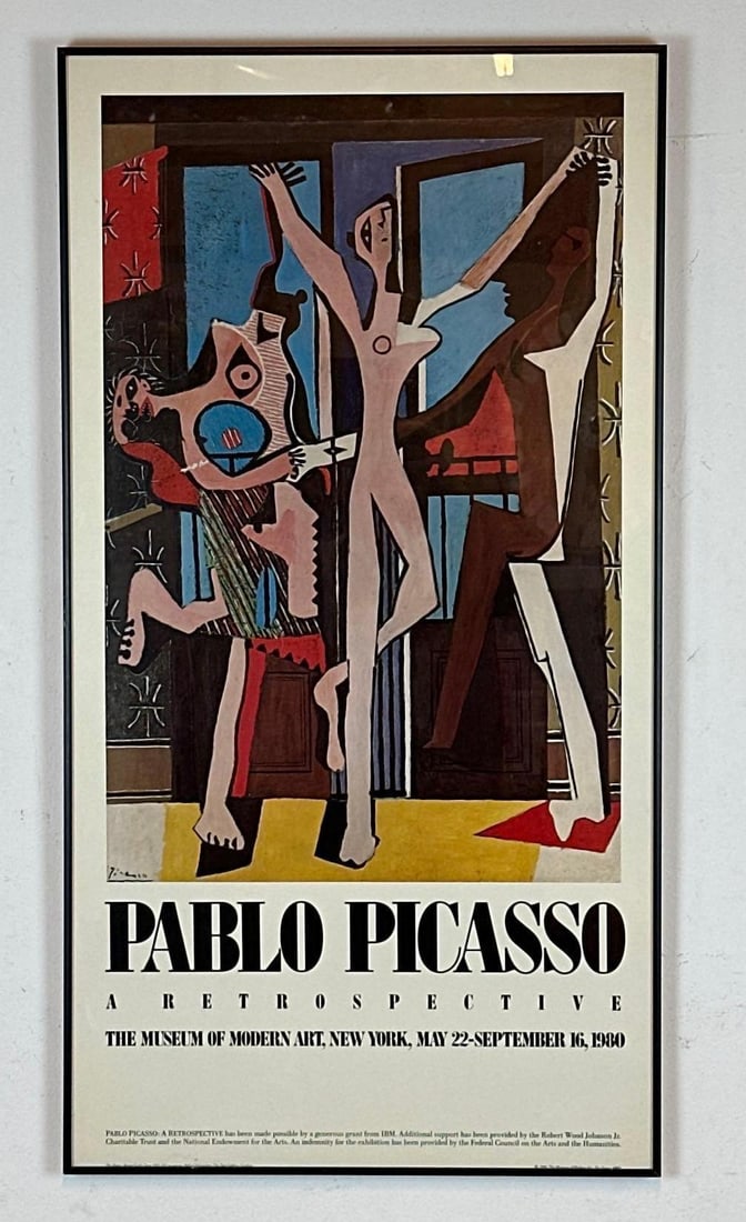 PABLO PICASSO MOMA 1980 RETROSPECTIVE EXHIBITION POSTER (1 of 5)