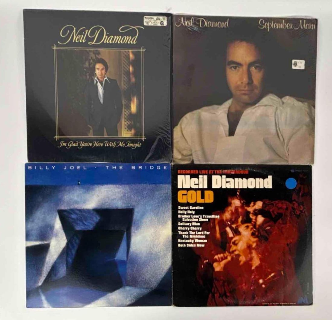 VINTAGE ROCK POP VINYL LOT BILLY JOEL & NEIL DIAMOND (1 of 2)