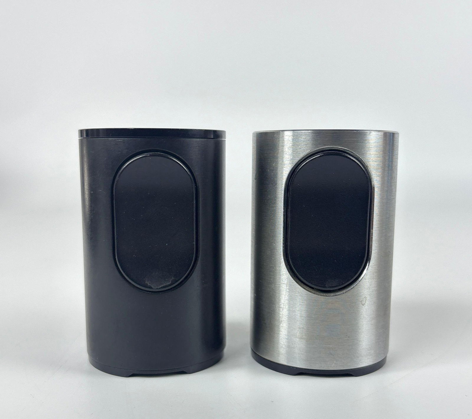 VINTAGE PAIR OF DIETER RAMS T2 CYLINDRIC LIGHTERS FOR BRAUN. (1 of 7)
