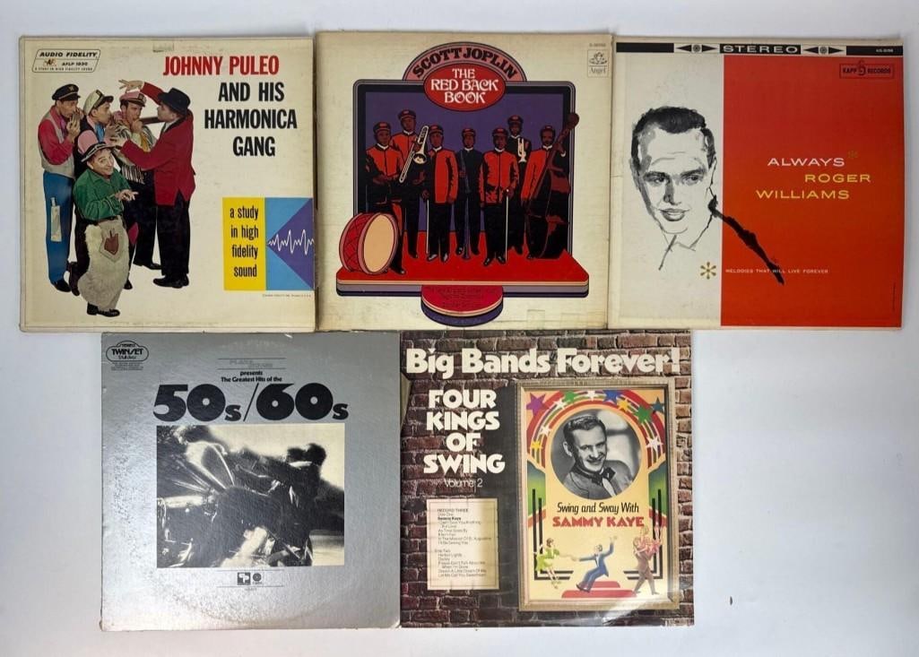 VINTAGE VARIETY AND BIG BAND VINYL RECORD LOT SCOTT JOPLIN ROGER WILLIAMS (1 of 2)
