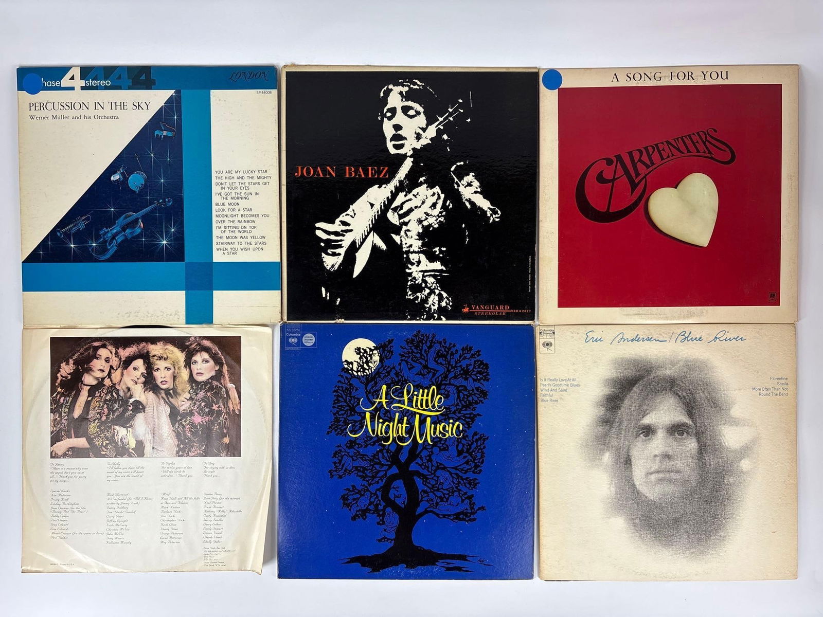 VINTAGE FOLK ROCK AND BROADWAY VINYL RECORD LOT FLEETWOOD MAC JOAN BAEZ (1 of 2)