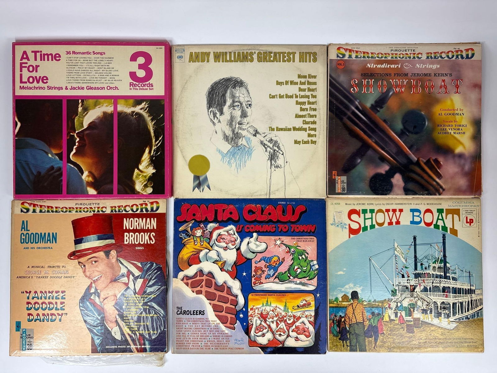 VINYL DISCOVERY LOT VINTAGE VARIETY VINYL RECORDS ANDY WILLIAMS SHOW BOAT SANTA CLAUS (1 of 2)
