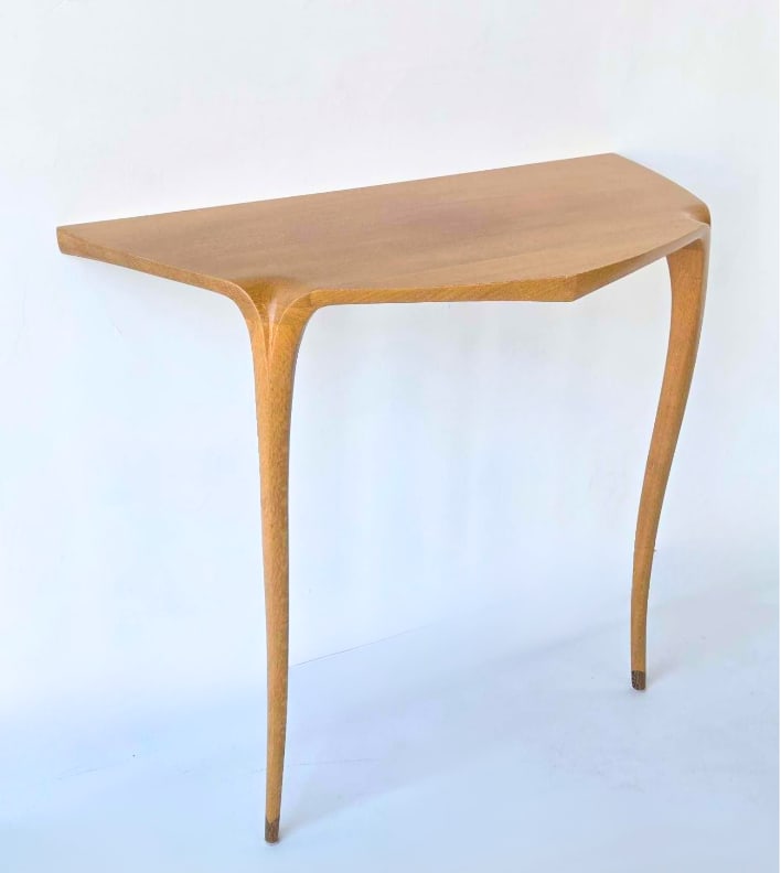 DAVID EBNER SIGNED AND DATED AUSTRALIAN LACE WOOD WALL MOUNTED CONSOLE (1 of 15)