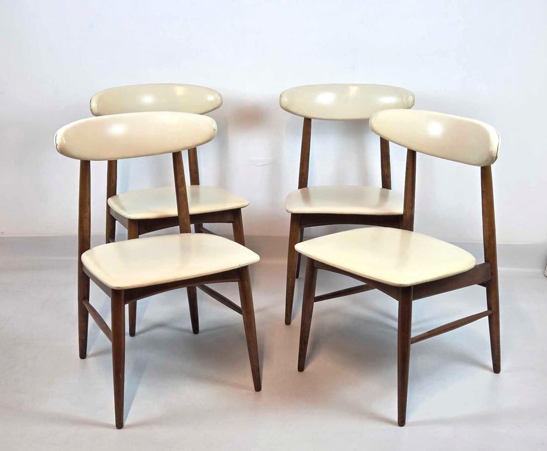 SET OF FOUR VIKO BAUMRITTER DANISH MODERN DINING CHAIRS (1 of 18)