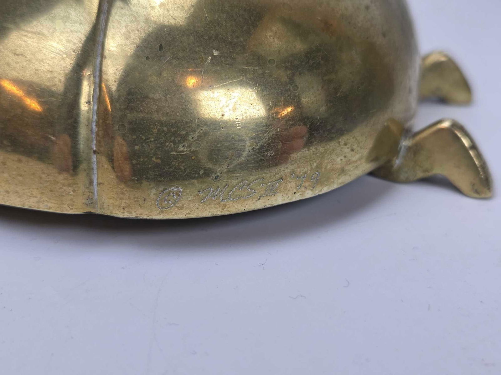 VINTAGE MCS SOLID BRASS AND COPPER LADYBUG - 10