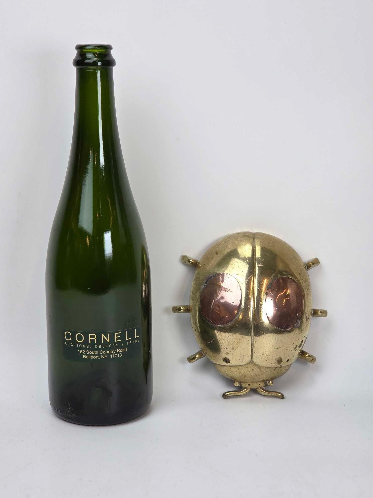 VINTAGE MCS SOLID BRASS AND COPPER LADYBUG - 12