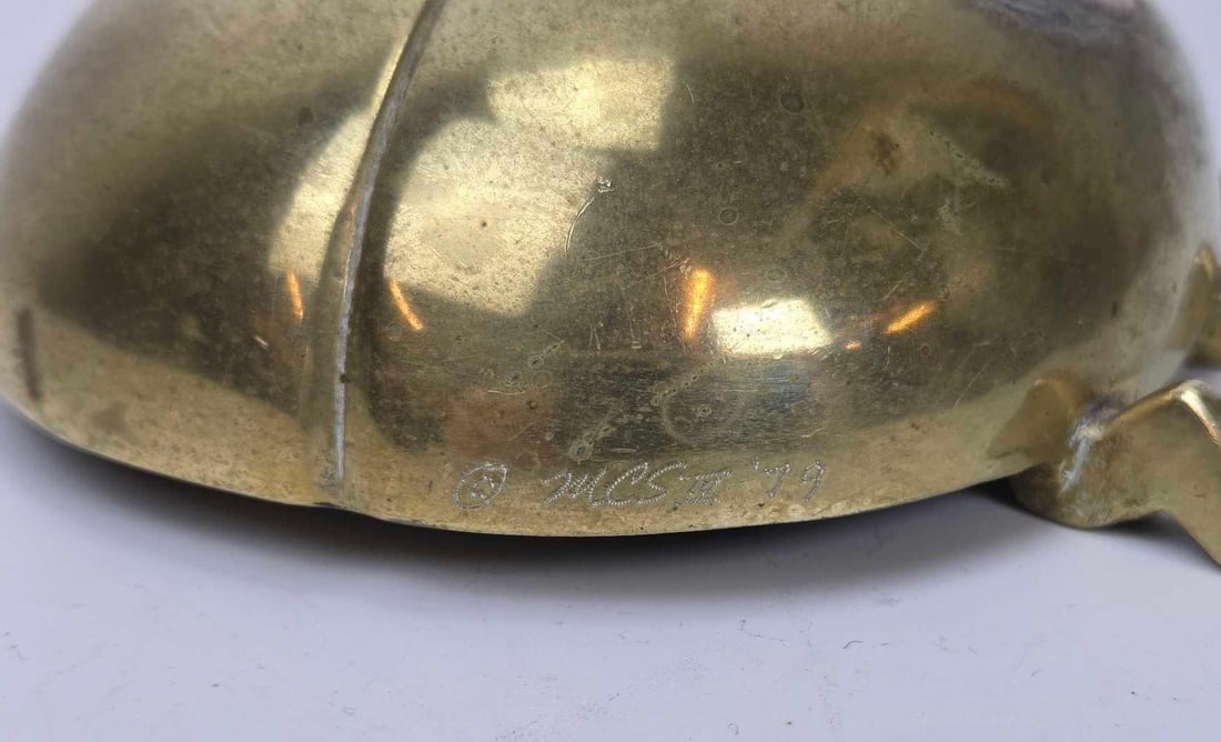 VINTAGE MCS SOLID BRASS AND COPPER LADYBUG - 8