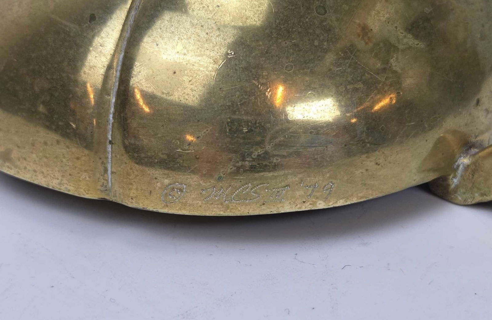 VINTAGE MCS SOLID BRASS AND COPPER LADYBUG - 9