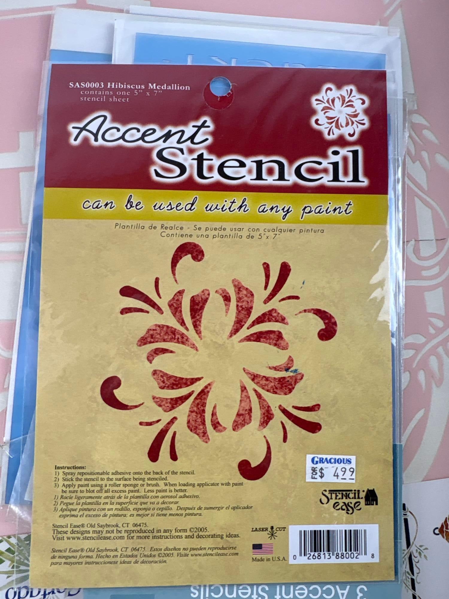 VALUE LOT: ASSORTED STENCILS - 3