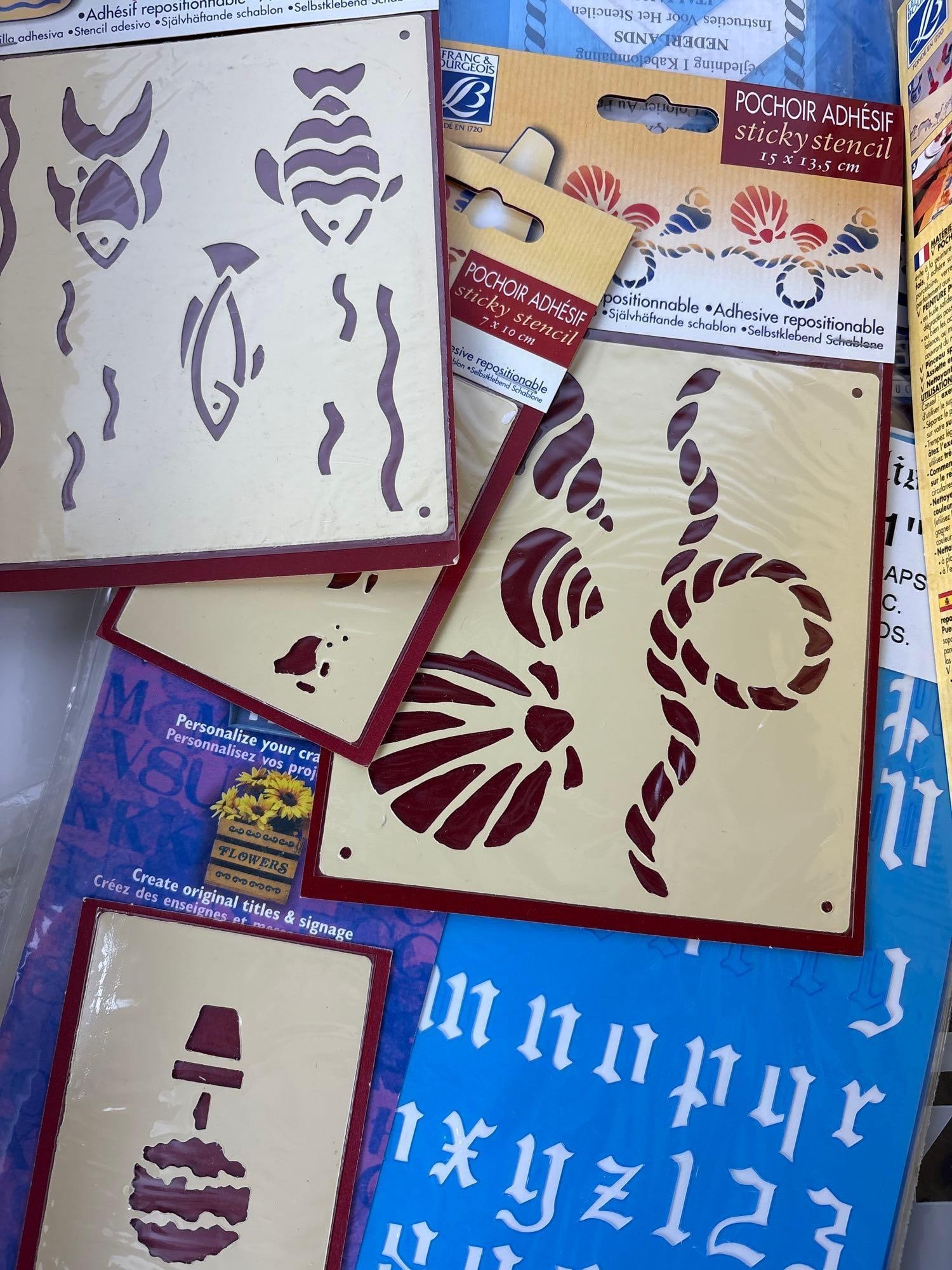 VALUE LOT: ASSORTED STENCILS - 4